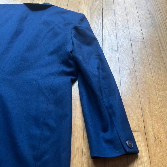 Vintage Pendleton Size 6 Navy Classic Preppy Pure Virgin Wool Notch Neck Blazer - Picture 12 of 14